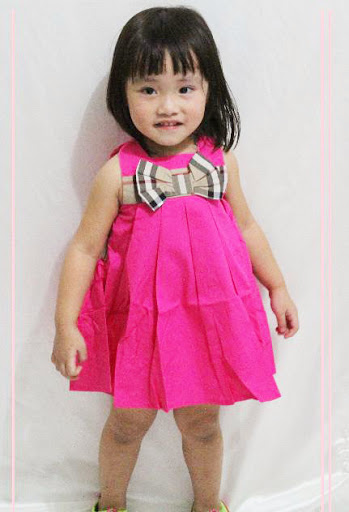 dress anak burberry lucu